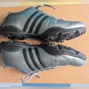Golf Shoes. Adidas. Women's 8. Silver. Soft Spike.